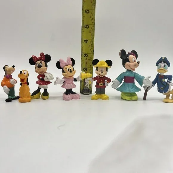 Disney Bundle Lot Of 7 Mickey Donald Minnie White House Pluto Cake Toppers PVC - Picture 5 of 6